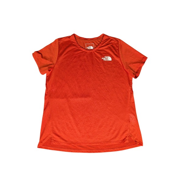 The North Face Womens Orange Active Performance T-Shirt Size L - Picture 2 of 8